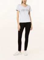 LIU JO T-Shirt mit Schnucksteinbesatz , Farbe: HELLGRAU (Bild 1)