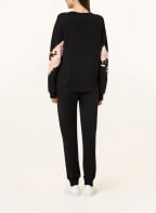 LIU JO Sweatshirt , Color: BLACK/ WHITE/ PINK (Image 1)