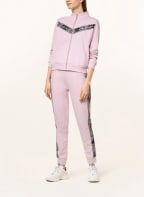 LIU JO Sweatjacke mit Schmucksteinbesatz , Farbe: ROSA/ SCHWARZ/ WEISS (Bild 1)