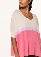 darling harbour Oversized-Strickshirt aus Cashmere, Farbe: BEIGE/ PINK/ HELLLILA (Bild 1)