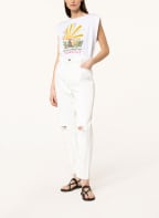 LIU JO Mom jeans, Color: ECRU (Image 1)