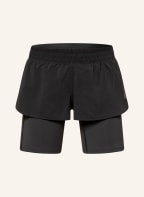 adidas 2-in-1-Laufshorts RUN ICONS, Farbe: SCHWARZ (Bild 1)