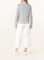 MILESTONE Sweatjacke POWDER im Materialmix, Farbe: HELLGRAU/ GRAU (Bild 1)