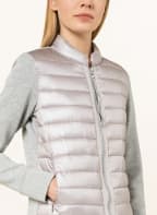 MILESTONE Sweatjacke POWDER im Materialmix, Farbe: HELLGRAU/ GRAU (Bild 1)