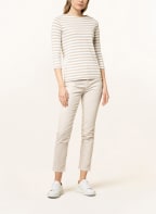 BOGNER Shirt LOUNA mit 3/4-Arm, Farbe: WEISS/ BEIGE (Bild 1)