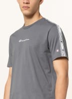 Champion T-Shirt mit Galonstreifen , Farbe: GRAU (Bild 1)