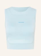 icebreaker Cropped-Top ZONEKNIT mit Merinowolle, Farbe: HELLBLAU (Bild 1)