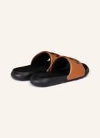 Nike Pantoletten VICTORI, Farbe: SCHWARZ/ DUNKELORANGE (Bild 1)