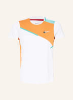 Nike T-Shirt COURT DRI-FIT SLAM mit Mesh, Farbe: WEISS/ ORANGE/ MINT (Bild 1)