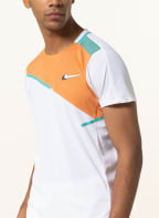 Nike T-Shirt COURT DRI-FIT SLAM mit Mesh, Farbe: WEISS/ ORANGE/ MINT (Bild 1)