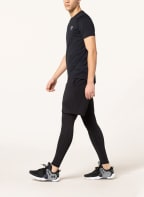 UNDER ARMOUR Tights HEATGEAR RUSH 2.0 with mesh, Color: BLACK (Image 1)