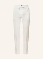 Brioni Spodnie z lnu slim fit, Kolor: KREMOWY (Obrazek 1)