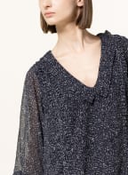 ICHI Kleid IRJOURNELLE mit Rüschen, Farbe: DUNKELBLAU/ WEISS (Bild 1)