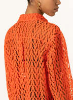 VALENTINO Lace shirt blouse, Color: ORANGE (Image 1)