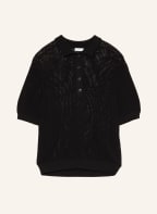 CLOSED Strick-Poloshirt, Farbe: SCHWARZ (Bild 1)