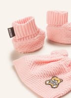 MOSCHINO Set: Mütze und Krabbelschuhe , Farbe: HELLROSA (Bild 1)