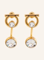 Salvatore Ferragamo Ohrhänger GANCIO, Farbe: GOLD/ WEISS (Bild 1)
