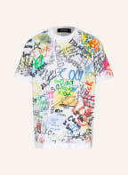 DSQUARED2 T-Shirt, Farbe: WEISS/ BLAU/ NEONBLAU (Bild 1)