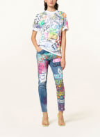 DSQUARED2 T-Shirt, Farbe: WEISS/ BLAU/ NEONBLAU (Bild 1)