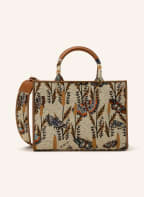 FURLA Shopper OPPORTUNITY SMALL, Farbe: BEIGE/ SCHWARZ/ HELLBLAU (Bild 1)
