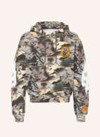 HERON PRESTON Hoodie , Farbe: DUNKELGRÜN/ KHAKI/ ORANGE (Bild 1)