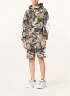 HERON PRESTON Hoodie , Farbe: DUNKELGRÜN/ KHAKI/ ORANGE (Bild 1)