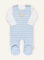 Steiff Set: Strampler und Longsleeve, Farbe: HELLBLAU/ HELLGRAU/ WEISS (Bild 1)