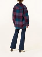 ISABEL MARANT ÉTOILE Overjacket HARVELI, Farbe: PETROL/ DUNKELROT (Bild 1)