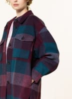 ISABEL MARANT ÉTOILE Overjacket HARVELI, Farbe: PETROL/ DUNKELROT (Bild 1)