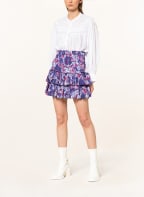ISABEL MARANT ÉTOILE Rock NAOMI , Farbe: DUNKELLILA/ HELLBLAU/ WEISS (Bild 1)