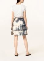 LIU JO Dress in mixed materials, Color: WHITE/ ECRU/ BLUE (Image 1)