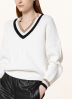 BOSS Pullover FASUELAS, Farbe: ECRU/ BEIGE/ SCHWARZ (Bild 1)