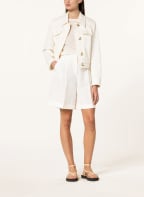 BOSS Leinenshorts TAFARA, Farbe: WEISS (Bild 1)
