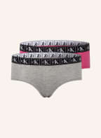Calvin Klein 2er-Pack Panties CK ONE, Farbe: PINK/ GRAU (Bild 1)