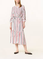 TOMMY HILFIGER Hemdblusenkleid mit 3/4-Arm, Farbe: WEISS/ DUNKELBLAU/ DUNKELROT (Bild 1)