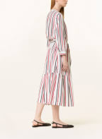 TOMMY HILFIGER Hemdblusenkleid mit 3/4-Arm, Farbe: WEISS/ DUNKELBLAU/ DUNKELROT (Bild 1)