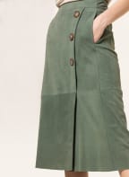 RIANI Lederrock , Farbe: OLIV (Bild 1)