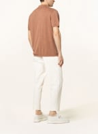 BALDESSARINI Strick-Poloshirt aus Leinen , Farbe: COGNAC (Bild 1)