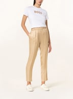 BOSS T-Shirt ELOGO, Color: WHITE/ CAMEL (Image 1)
