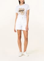 BOSS T-Shirt ELOGO , Farbe: WEISS/ CAMEL (Bild 1)