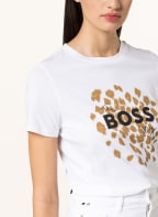 BOSS T-Shirt ELOGO , Farbe: WEISS/ CAMEL (Bild 1)