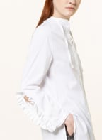 EVA MANN Bluse LUISE ELACITIN, Farbe: WEISS (Bild 1)