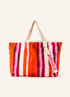 yippie hippie Strandtasche, Farbe: CREME/ PINK/ ROT (Bild 1)