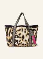 yippie hippie Strandtasche, Farbe: SCHWARZ/ CREME/ HELLBRAUN (Bild 1)
