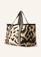 yippie hippie Strandtasche, Farbe: SCHWARZ/ CREME/ HELLBRAUN (Bild 1)