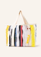 yippie hippie Strandtasche, Farbe: GELB/ SCHWARZ/ WEISS (Bild 1)