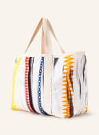 yippie hippie Strandtasche, Farbe: GELB/ SCHWARZ/ WEISS (Bild 1)