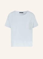 FFC Blusenshirt im Materialmix mit Seide, Farbe: HELLBLAU (Bild 1)