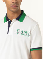 GANT Piqué-Poloshirt , Farbe: CREME/ GRÜN/ DUNKELBLAU (Bild 1)