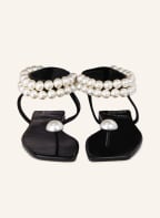 jeffrey campbell Flip flops CHATEAU with beading, Color: BLACK (Image 1)